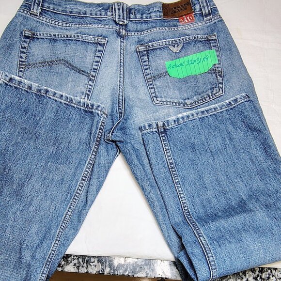 ARMANI JEANS SIZE 32X31X8 BOOT CUT BLUE JEANS - Picture 1 of 6